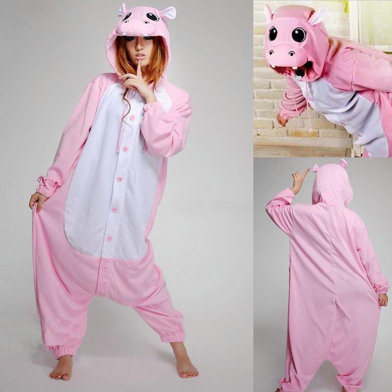 Animal Adult Hippo Onesies Hoodie kigurumi Pajamas costume - Pajamasbuy