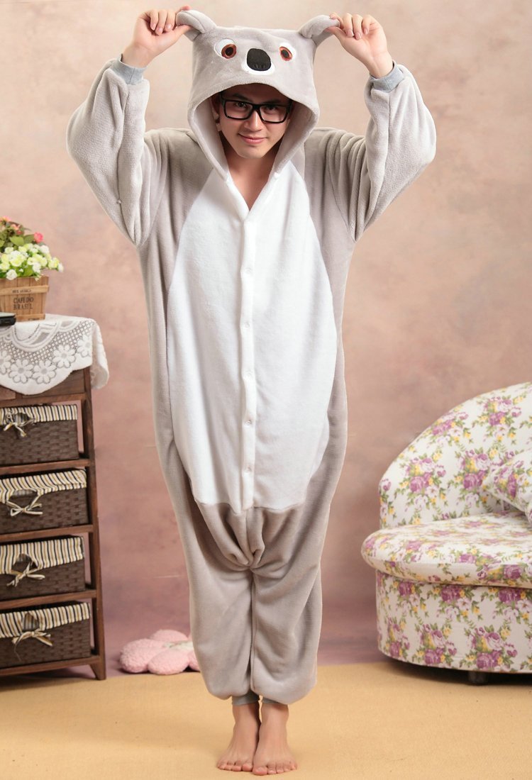 BuyAnimal Adult Koala Onesies Hoodie kigurumi costume Pajamas Now Cheaper With 3 - 5 Days Ship - PajamasBuy