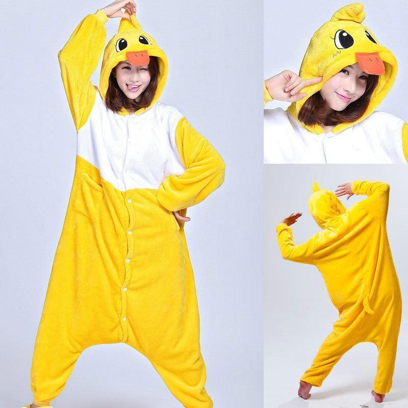 Animal Unisex Adult Duck Onesies Kigurumi Costume Pajamas - Pajamasbuy