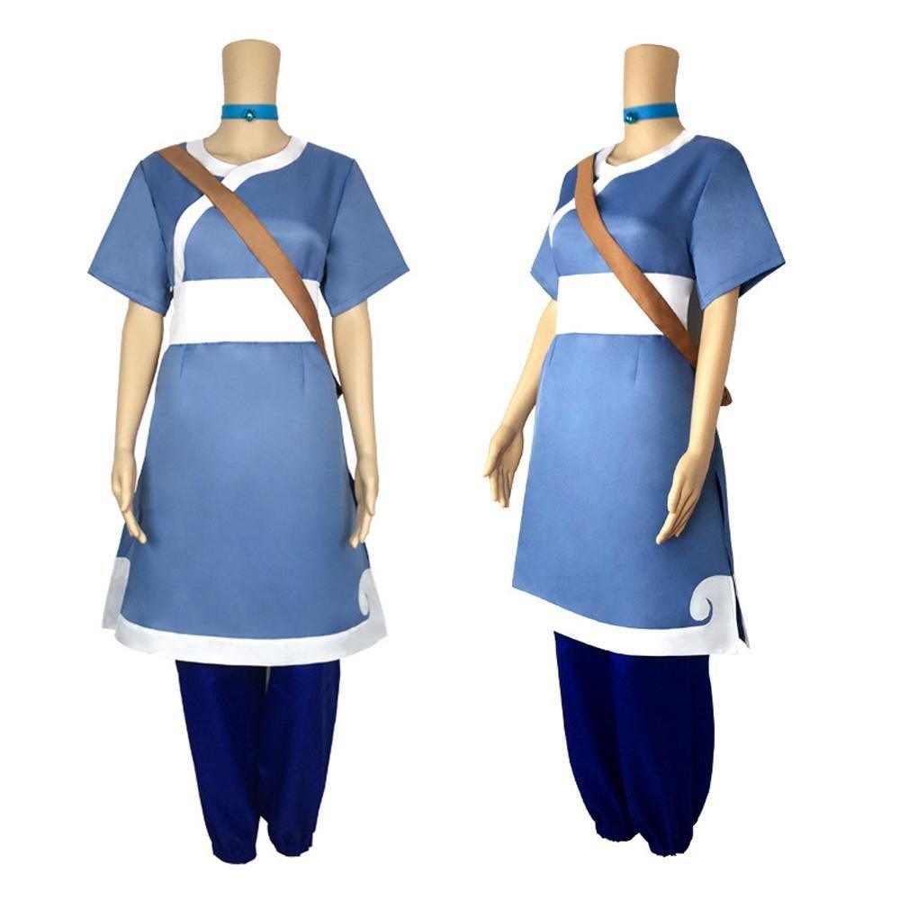 Anime Katara Avatar The Last Airbender Costume Party Carnival Cosplay Full Set - Pajamasbuy