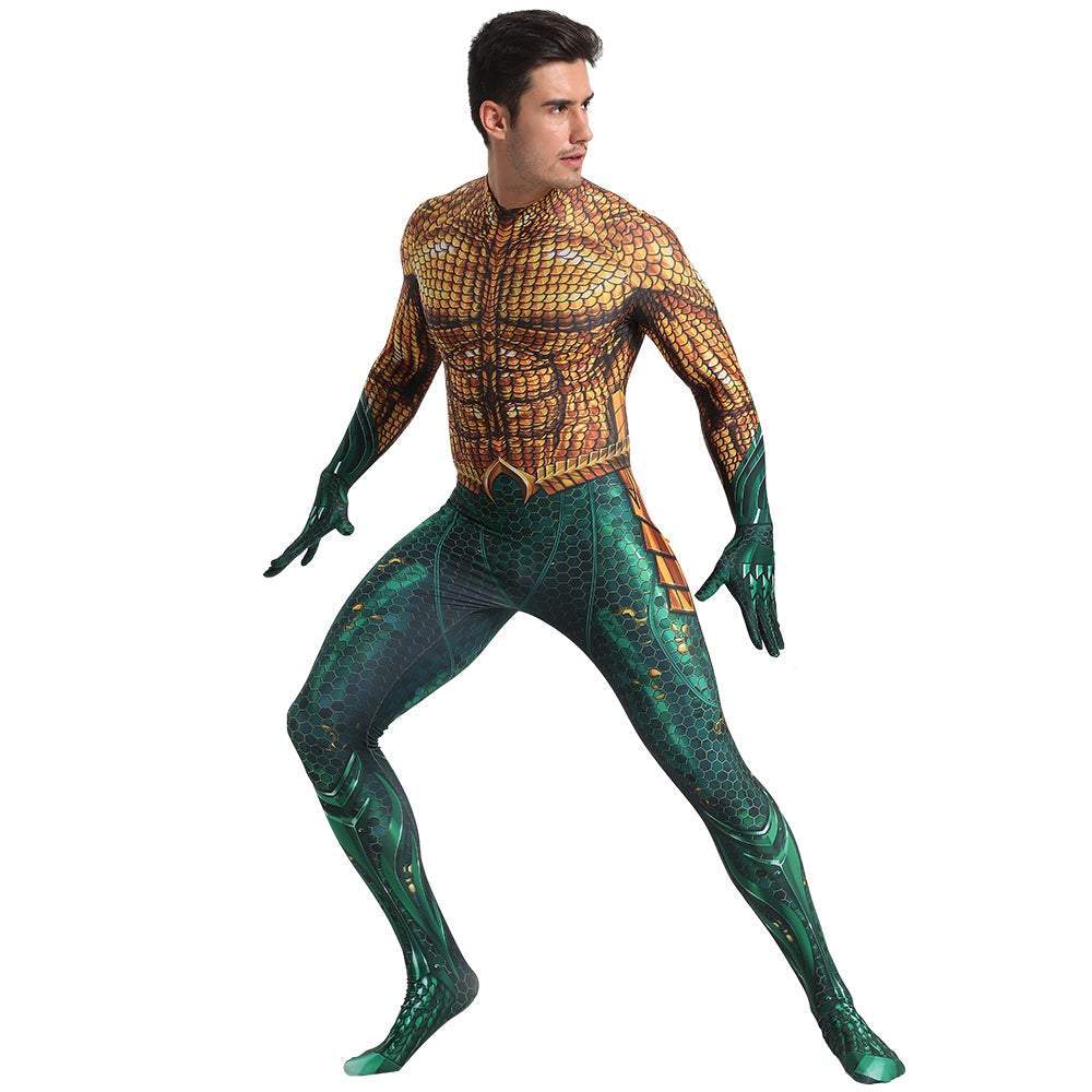 BuyAquaman 2 Costume Arthur Cosplay Bodysuit Halloween Fancy Cosplay Carnival Suit Now Cheaper With 3 - 5 Days Ship - PajamasBuy