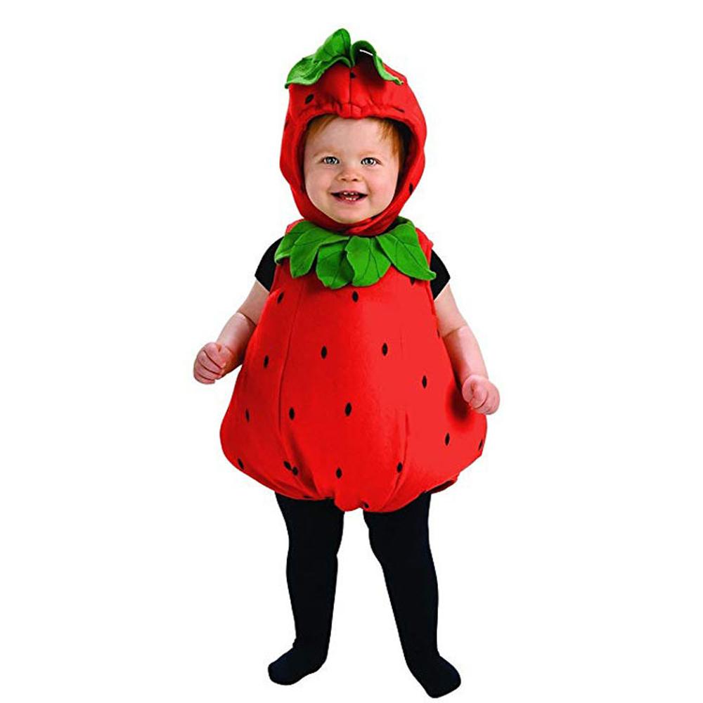 BuyBaby Strawberry Halloween Costume Kigurumi Toddler Animal Romper Now Cheaper With 3 - 5 Days Ship - PajamasBuy