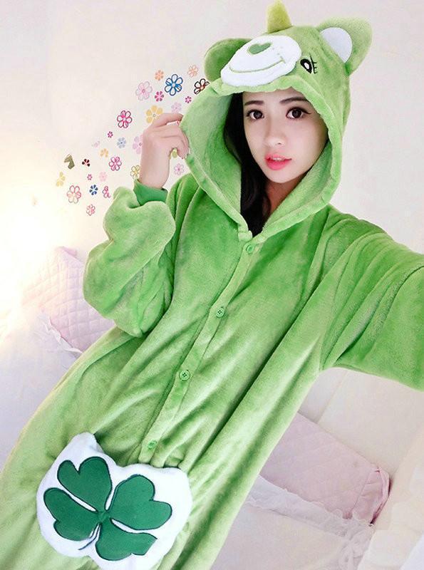 BuyBear Kigurumi Pajamas Hoodie Costume Animal Flannel Onesies Now Cheaper With 3 - 5 Days Ship - PajamasBuy