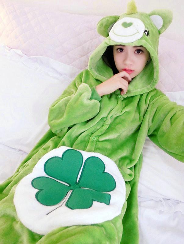 BuyBear Kigurumi Pajamas Hoodie Costume Animal Flannel Onesies Now Cheaper With 3 - 5 Days Ship - PajamasBuy