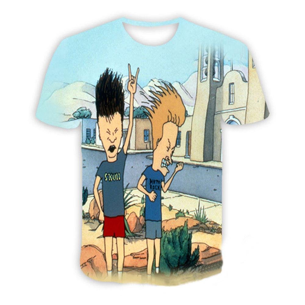 BuyBeavis and butthead costumes round neck short sleeve men's 3D T - shirt Now Cheaper With 3 - 5 Days Ship - PajamasBuy