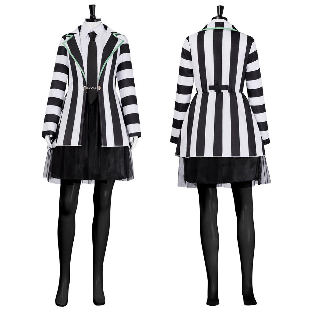 BuyBeetlejuice Adult Kids Blazer Dress Costume For Women Girl Now Cheaper With 3 - 5 Days Ship - PajamasBuy