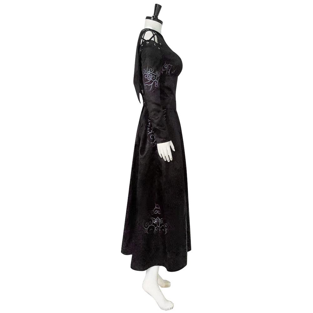 BuyBellatrix Lestrange Satin Dress Halloween Cosplay Costume Now Cheaper With 3 - 5 Days Ship - PajamasBuy