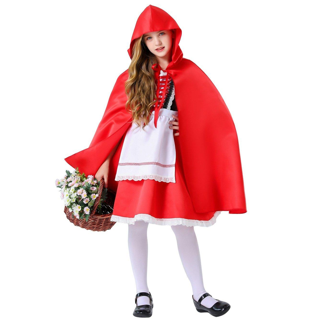 Children's Day Halloween kindergarten Little Red Riding Hood show costume family performance - Pajamasbuy