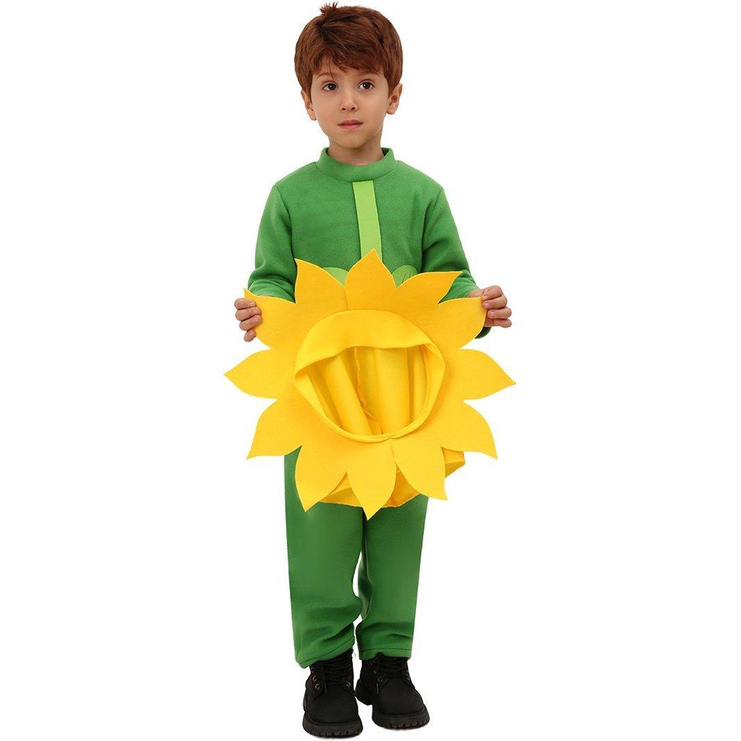 Children's Day Sun Flower Kids Jumpsuit Stage Party Cosplay Costumes - Pajamasbuy