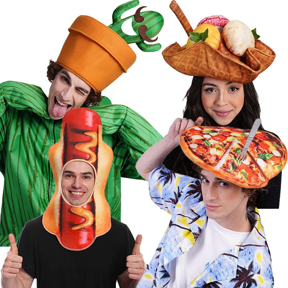 BuyCouple Funny Plant Food Cosplay Hat Halloween Performance Props Now Cheaper With 3 - 5 Days Ship - PajamasBuy