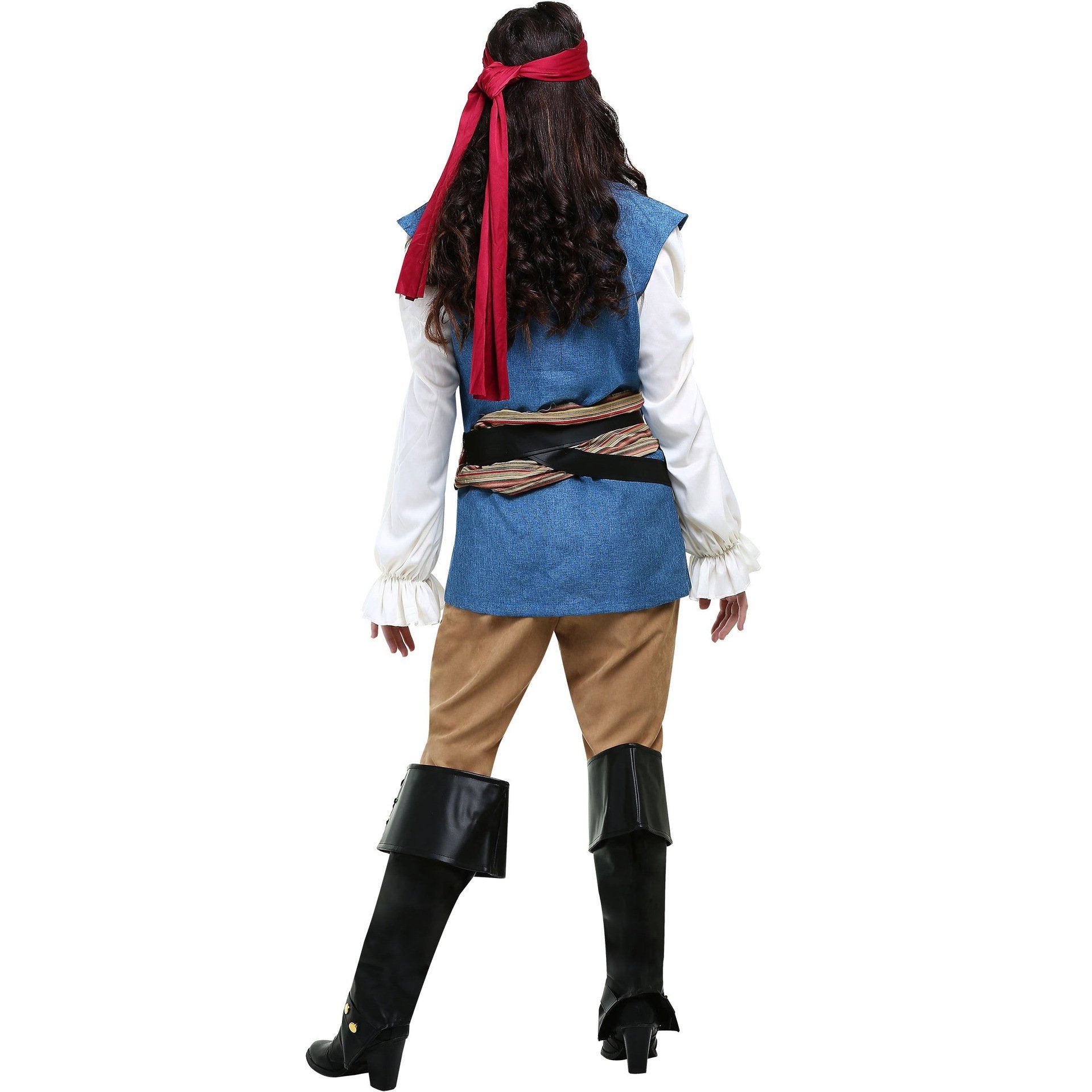 BuyCouples Caribbean Captain Pirate Outfit Cosplay Costumes Fancy Dress Halloween Adult Now Cheaper With 3 - 5 Days Ship - PajamasBuy