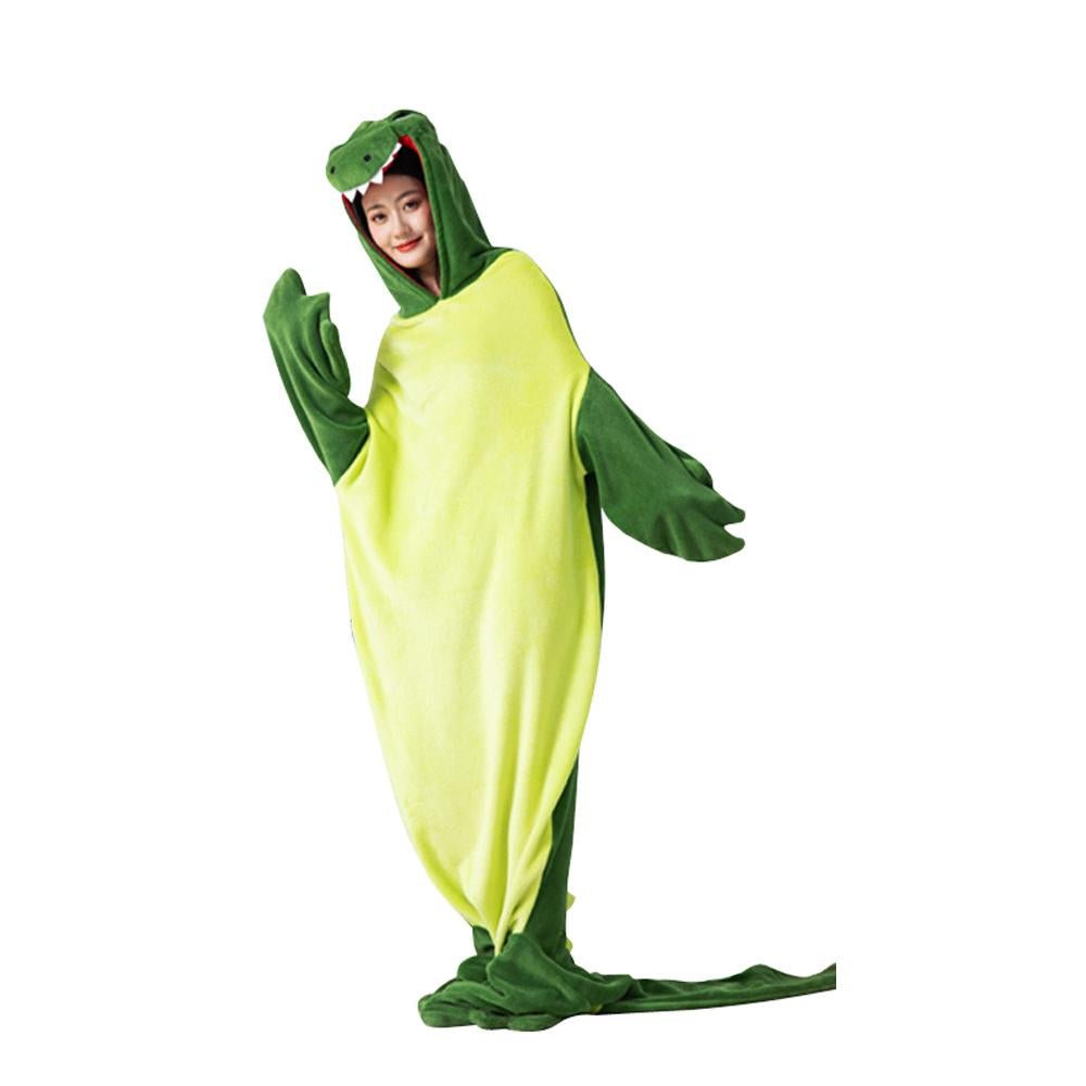 BuyCrocodile Animal kigurumi onesies Costume Cozy Fleece Pajama Robe Now Cheaper With 3 - 5 Days Ship - PajamasBuy