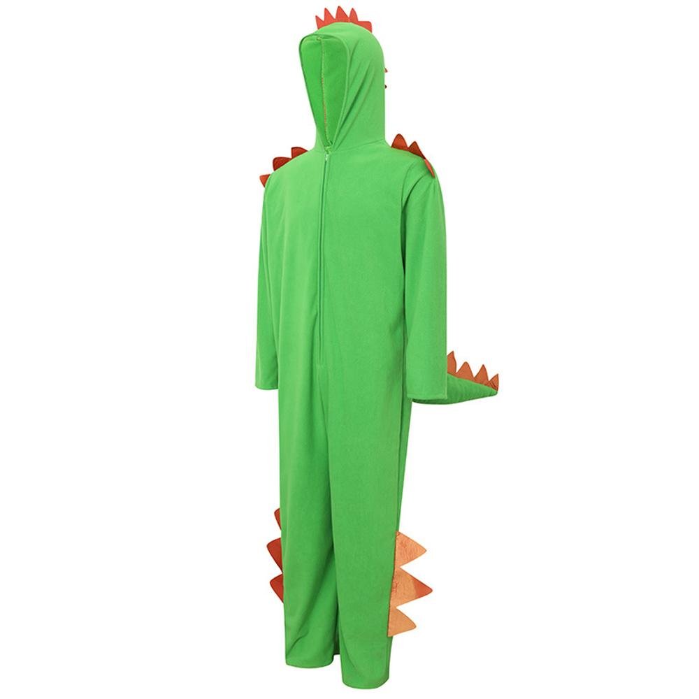 BuyCute Green Big Tail Dinosaur Animal Adult Jumpsuit Cosplay Costume Carnival Now Cheaper With 3 - 5 Days Ship - PajamasBuy