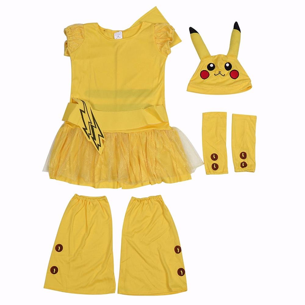 BuyCute pikachu dress Costume Pokemon Cosplay Costume Masquerade Now Cheaper With 3 - 5 Days Ship - PajamasBuy