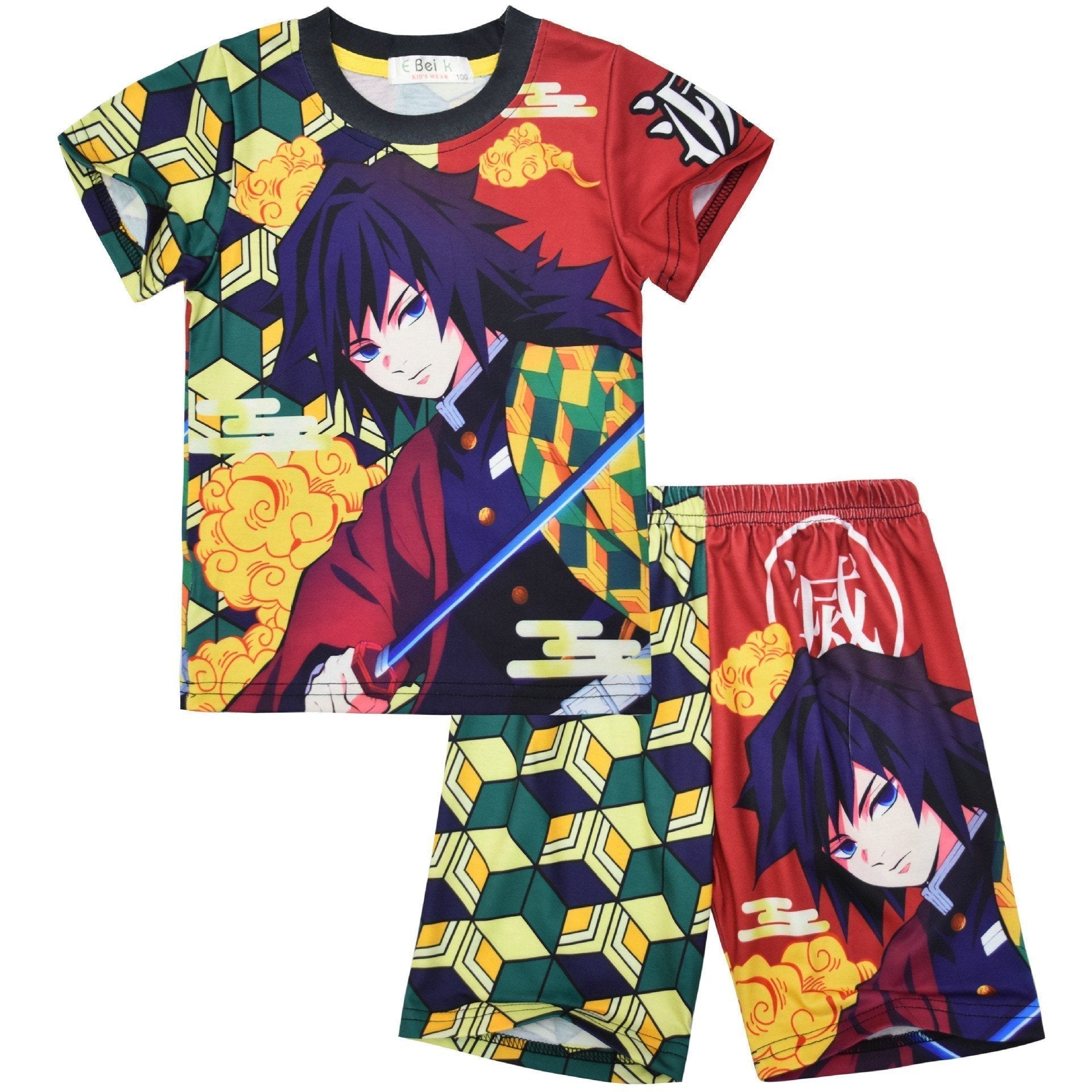 BuyDemon Slayer Big Kids Homewear Tshirt & Shorts Set Short Sleeve Pajamas Now Cheaper With 3 - 5 Days Ship - PajamasBuy