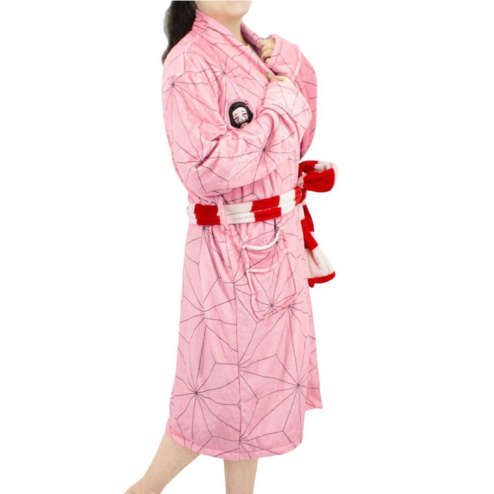 BuyDemon Slayer Kamado Nezuko Kigurumi Robes Animal Pajamas For Adult Now Cheaper With 3 - 5 Days Ship - PajamasBuy