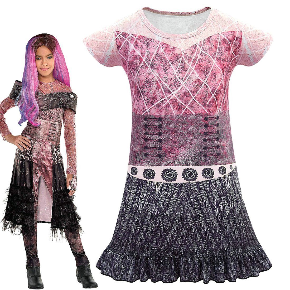 BuyDescendants Audrey Cosplay Costume Short Sleeve Dress for Baby Girl Now Cheaper With 3 - 5 Days Ship - PajamasBuy