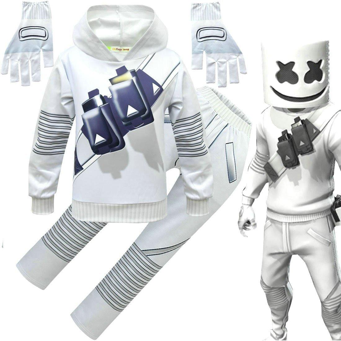 DJ Marshmello Chris Comstock Costume Top Pants Sets for Kids - Pajamasbuy