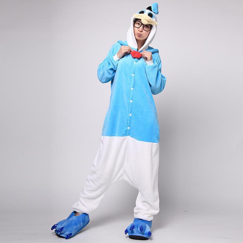 BuyDonald Duck Animal Kigurumi Costumes Onesies Pajamas Now Cheaper With 3 - 5 Days Ship - PajamasBuy