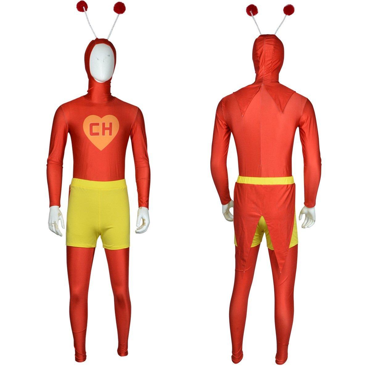 El Chapul¡§an Colorado Cosplay Costume Chespirito4 The Red Grasshopper - Pajamasbuy