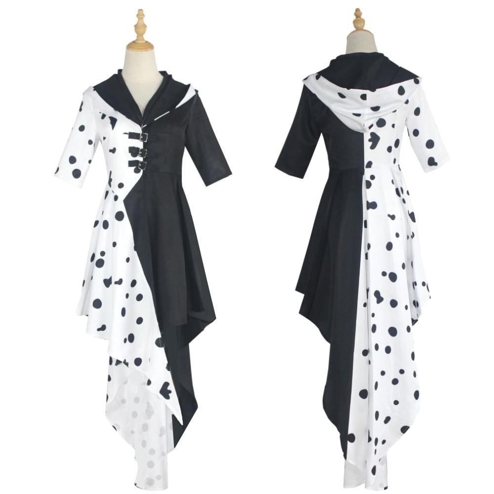 BuyEvil Madame Costume Cruella De Vil cosplay dress 101 Dalmatians Now Cheaper With 3 - 5 Days Ship - PajamasBuy