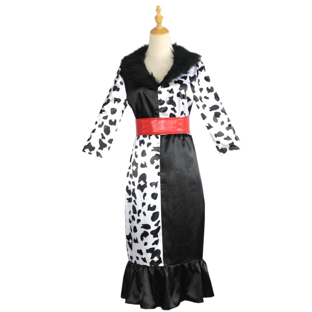 BuyEvil Madame Costume Cruella De Vil cosplay dress 101 Dalmatians Now Cheaper With 3 - 5 Days Ship - PajamasBuy