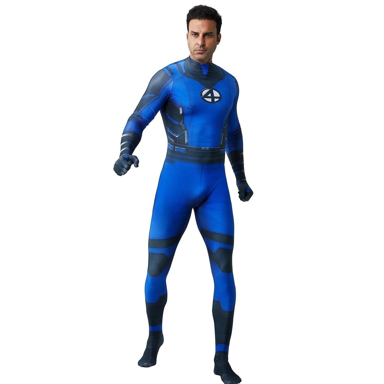 Fantastic Four Mr. Fantastic Reed Richards Cosplay Zentai Costume Suit for Adults and Kids - Pajamasbuy