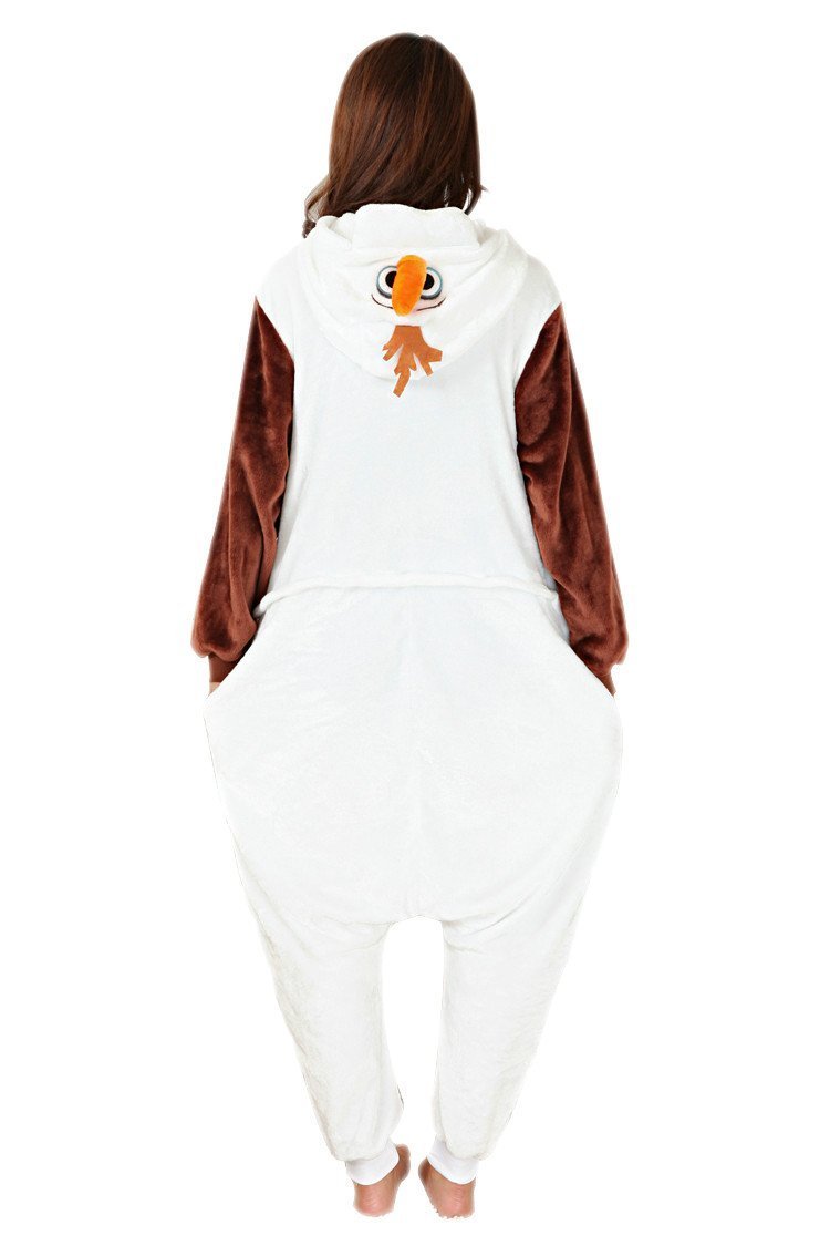 BuyFrozen Olaf Snowman Adult Kigurumi Onesies Pajamas Costume Now Cheaper With 3 - 5 Days Ship - PajamasBuy