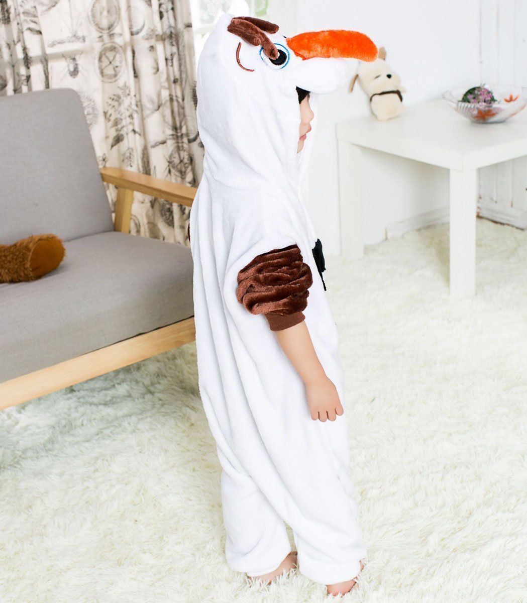 BuyFrozen Olaf Snowman Kids Kigurumi Onesies Pajamas Costume Now Cheaper With 3 - 5 Days Ship - PajamasBuy