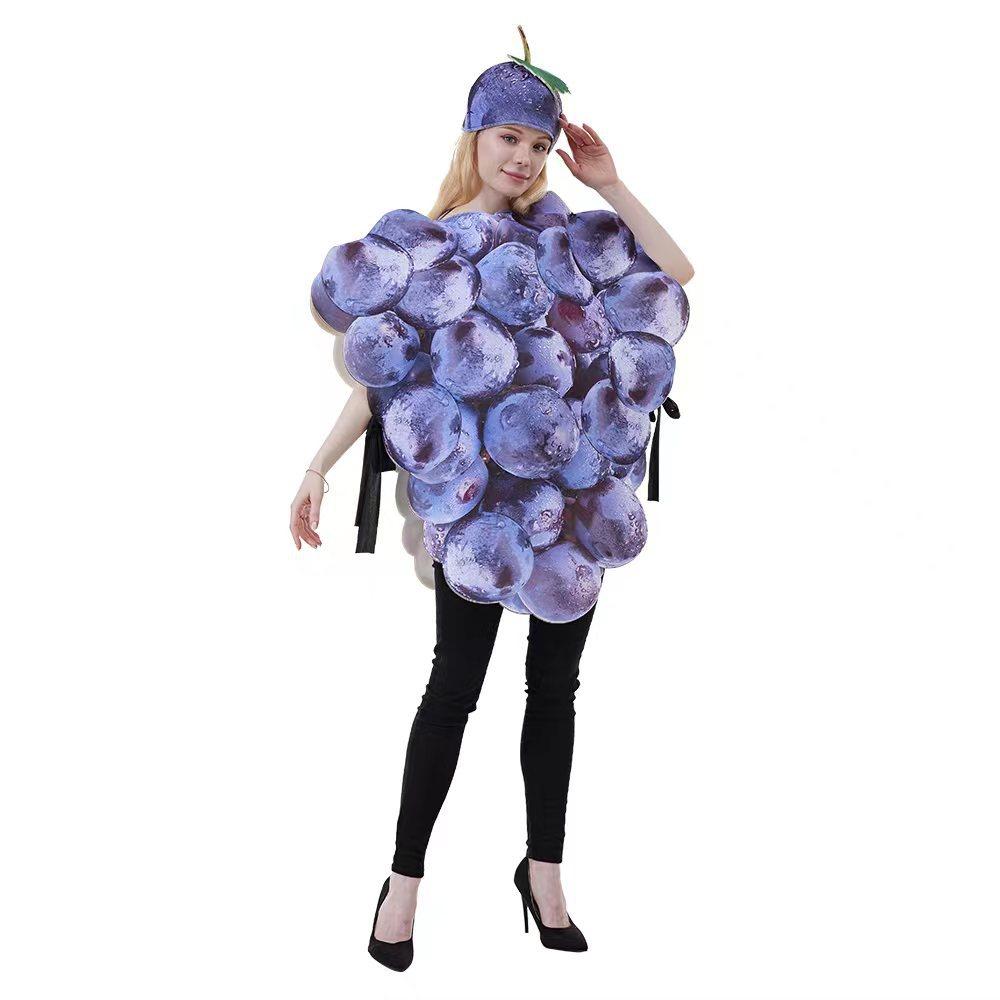 BuyFruit Grape Dress Cosplay Costume Halloween Carnival Party Disguise Suit Now Cheaper With 3 - 5 Days Ship - PajamasBuy