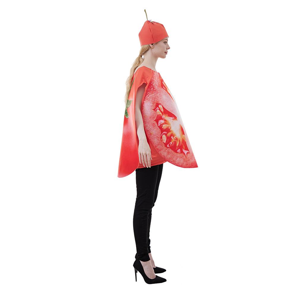 BuyFruit Sliced Vegetable Tomato women Halloween carnival costume for Adult Now Cheaper With 3 - 5 Days Ship - PajamasBuy