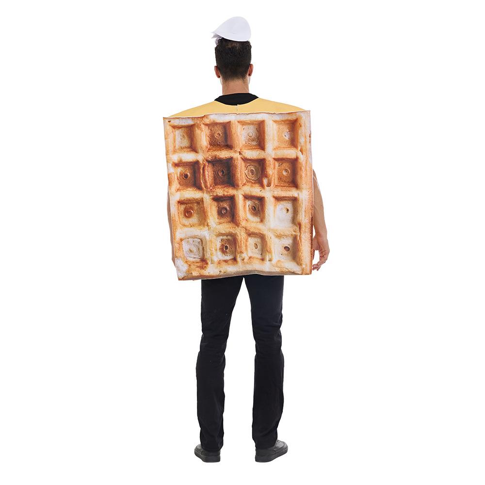 BuyFunny Food Waffle Muffins Halloween Carnival Suit Cosplay Costume For Adults Now Cheaper With 3 - 5 Days Ship - PajamasBuy