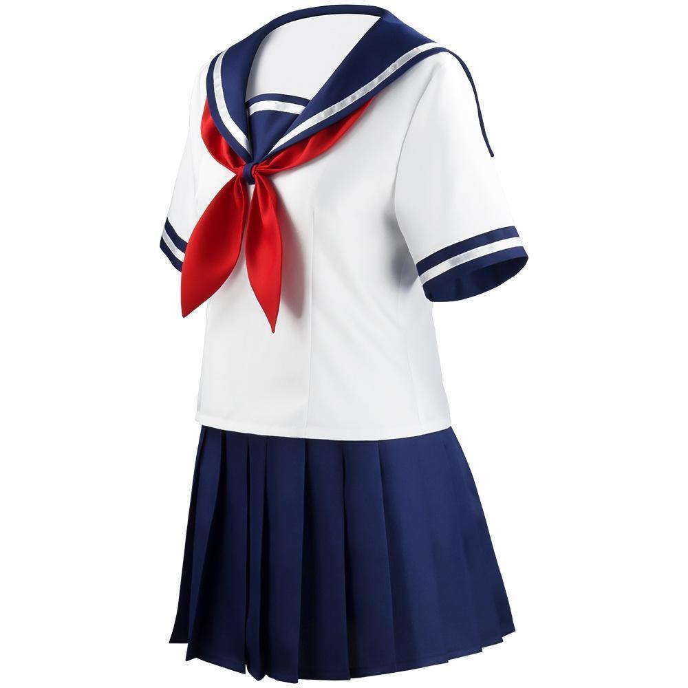 BuyGame Yandere Simulator Cosplay Costume Uniform JK School Uniform Outfit Sailor Suit T - shirt Skirt for Women Now Cheaper With 3 - 5 Days Ship - PajamasBuy