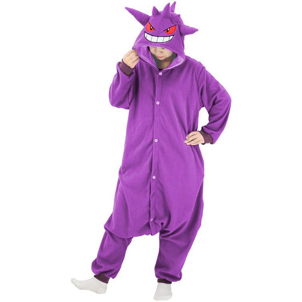 BuyGengar Kigurumi Onesies Pokemon Pajamas Pyjamas Halloween Jumpsuit Costume SAZAC Now Cheaper With 3 - 5 Days Ship - PajamasBuy