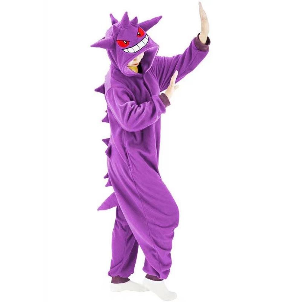 BuyGengar Kigurumi Onesies Pokemon Pajamas Pyjamas Halloween Jumpsuit Costume SAZAC Now Cheaper With 3 - 5 Days Ship - PajamasBuy