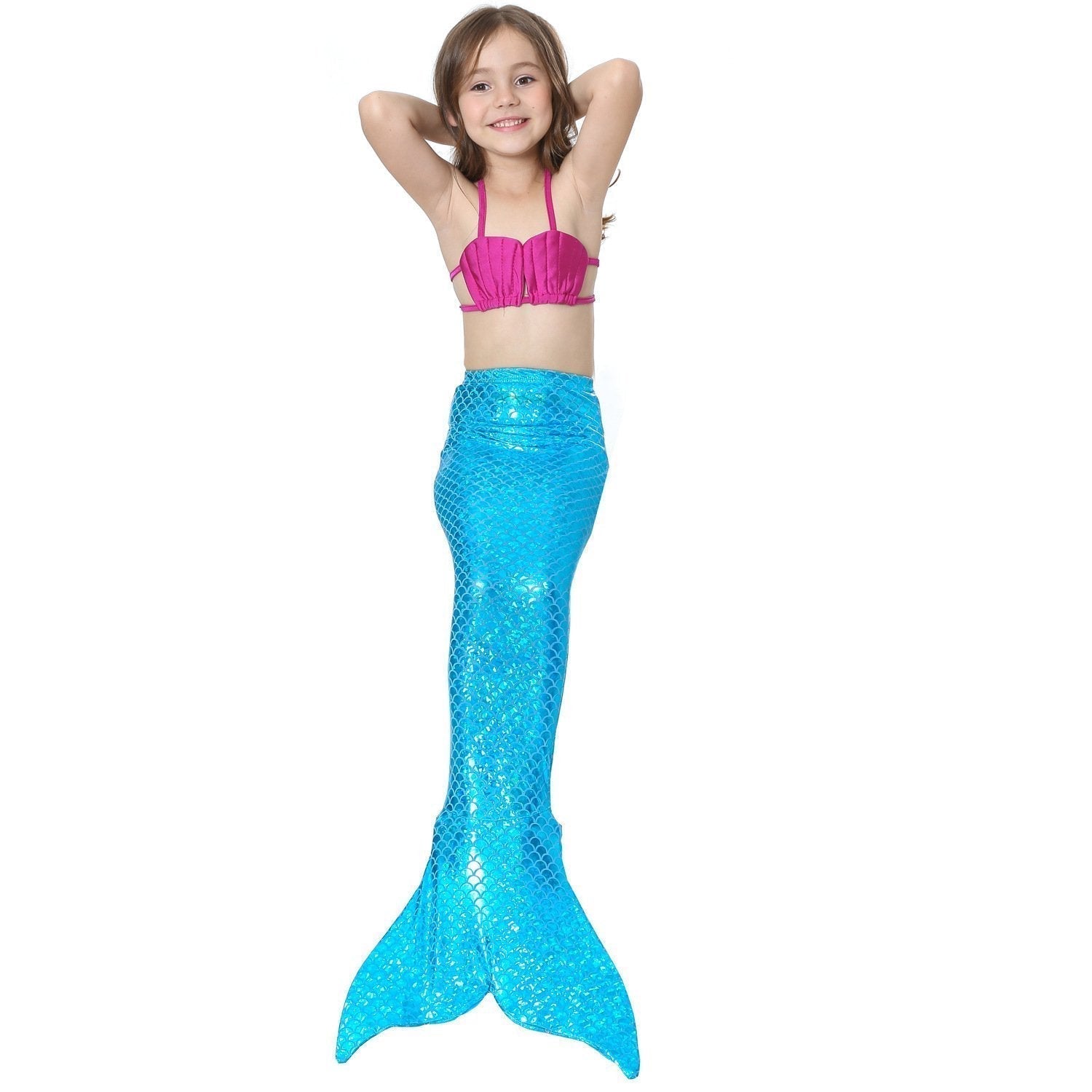 BuyGirls Kids Mermaid Tail Swimwear Bikini Set Swimsuit Swimming Costume Now Cheaper With 3 - 5 Days Ship - PajamasBuy