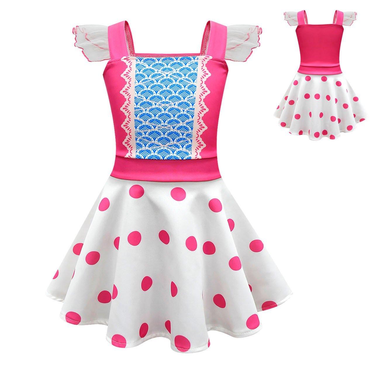 Girls Little Bo Peep Toy Story Kids Girls Dress Outfits Summer Cosplay Costume - Pajamasbuy