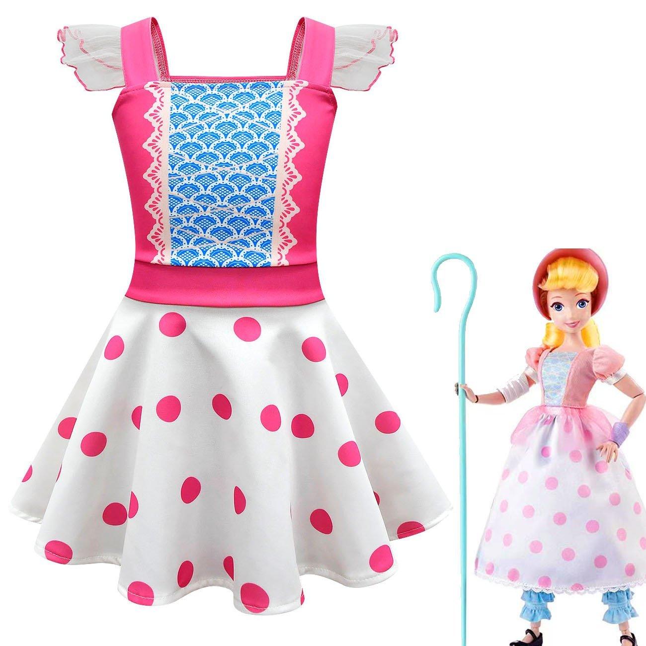 Girls Little Bo Peep Toy Story Kids Girls Dress Outfits Summer Cosplay Costume - Pajamasbuy