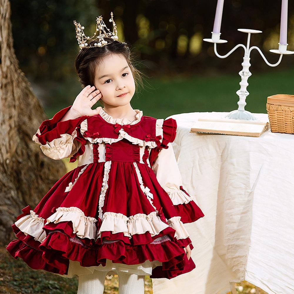 BuyGirls Lolita Princess Dress Children's Exquisite Banquet Dress Costumes Party Now Cheaper With 3 - 5 Days Ship - PajamasBuy