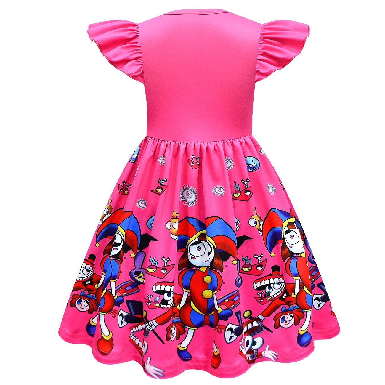 BuyGirls' The Amazing Digital Circus Printing Flying Sleeve Dress For Kids Now Cheaper With 3 - 5 Days Ship - PajamasBuy