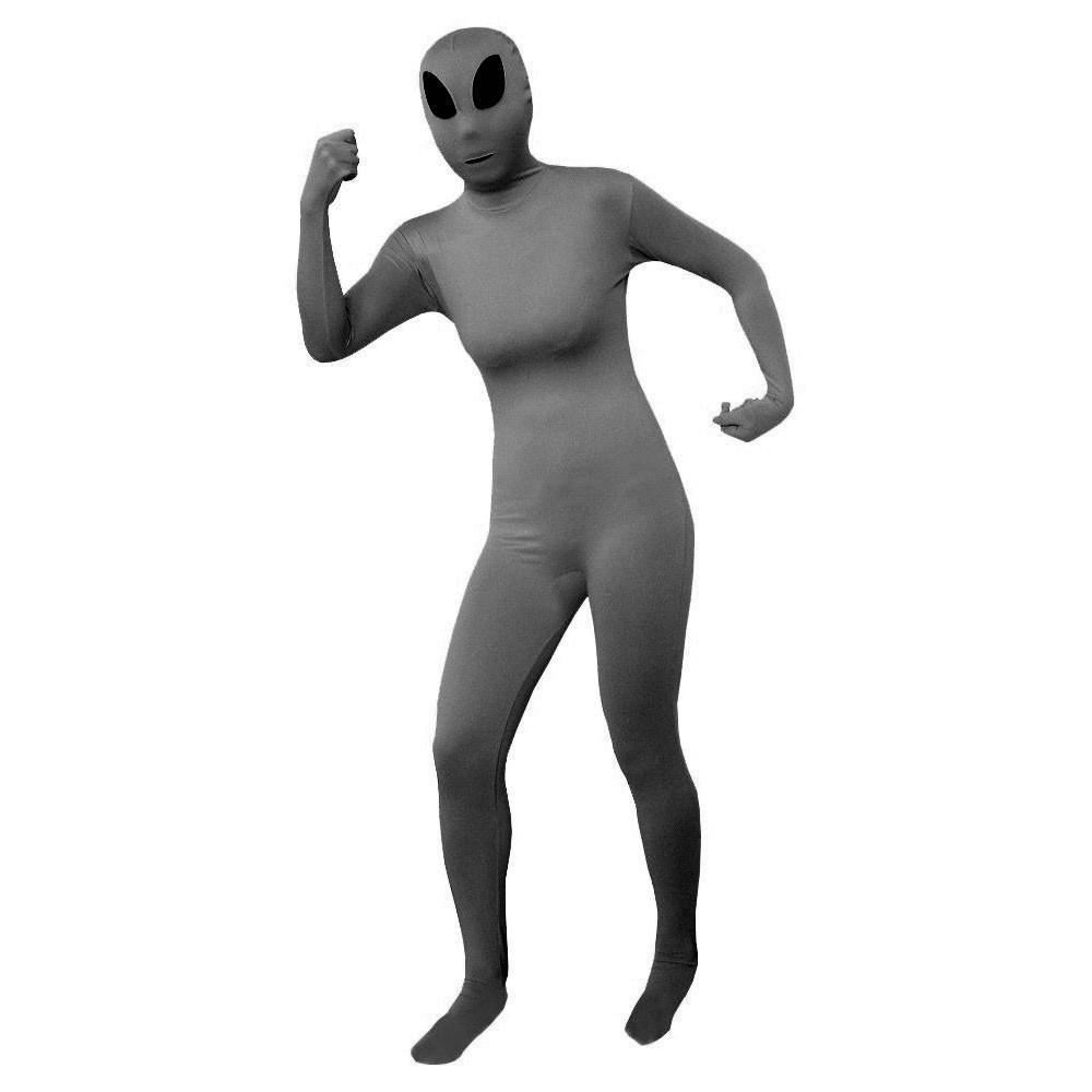 BuyGray ET Aliens Lycra Spandex Bodysuit Zentai Suit Catsuit Costume Now Cheaper With 3 - 5 Days Ship - PajamasBuy