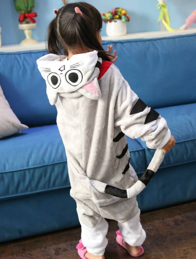 BuyGrey Chi's Cat Kids Onesies Hoodie Costume Kigurumi Pajamas Now Cheaper With 3 - 5 Days Ship - PajamasBuy