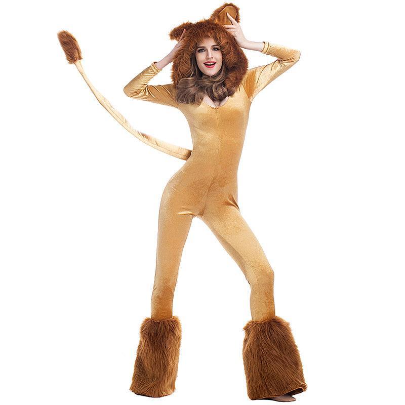 BuyHalloween Animal Leo Lion Performance Cosplay Costume for Women Now Cheaper With 3 - 5 Days Ship - PajamasBuy