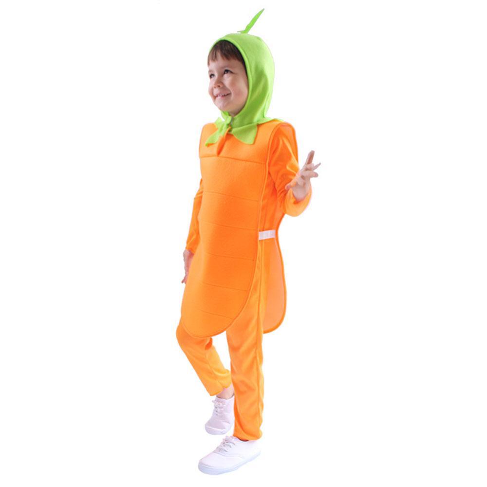 BuyHalloween Carrot Cosplay Costumes Romper Onesie Cute Jumpsuit Outfit for Kids Now Cheaper With 3 - 5 Days Ship - PajamasBuy