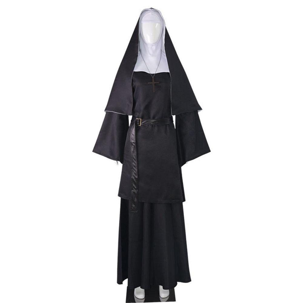 Halloween The Nun ghost nun cosplay priest costume costumes - Pajamasbuy