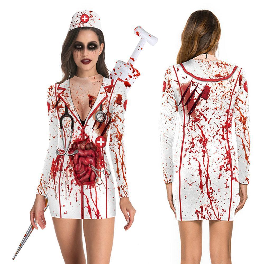 BuyHalloween women nurse sexy dress cosplay costume Now Cheaper With 3 - 5 Days Ship - PajamasBuy