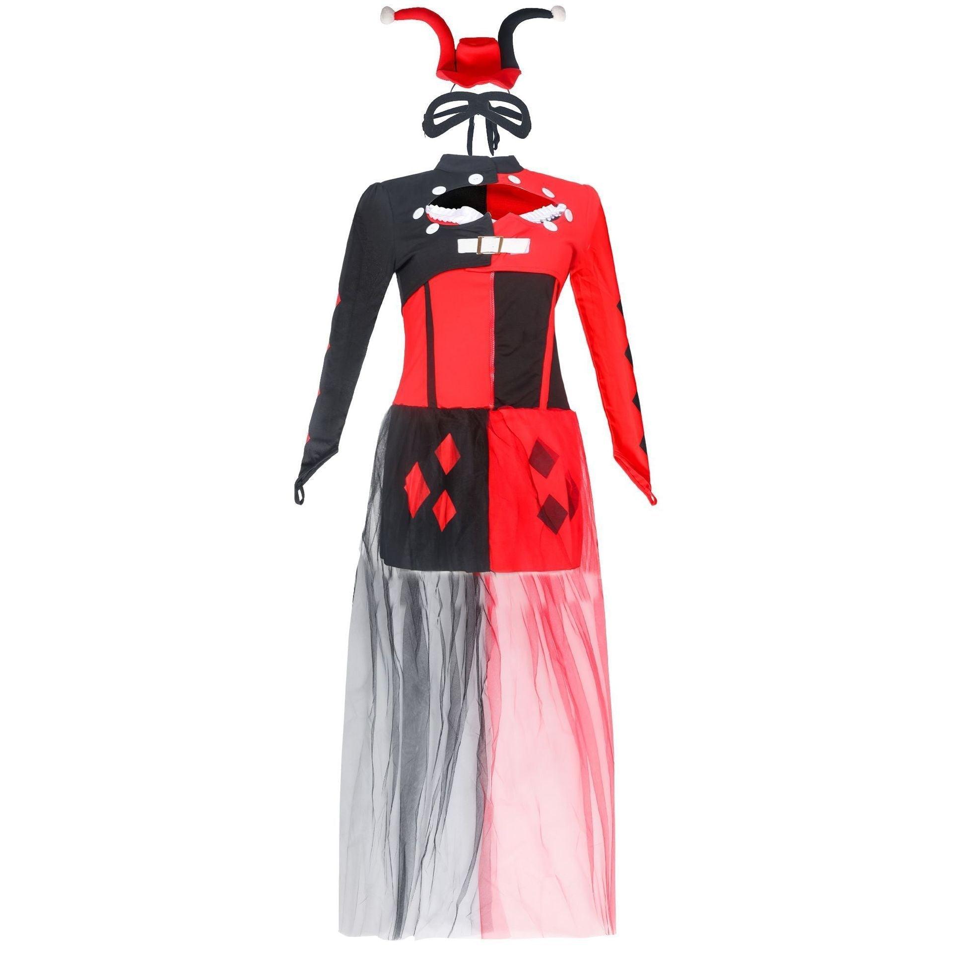 Harley quinn costume Women Dress Hallloween Masquerade circus costumes - Pajamasbuy