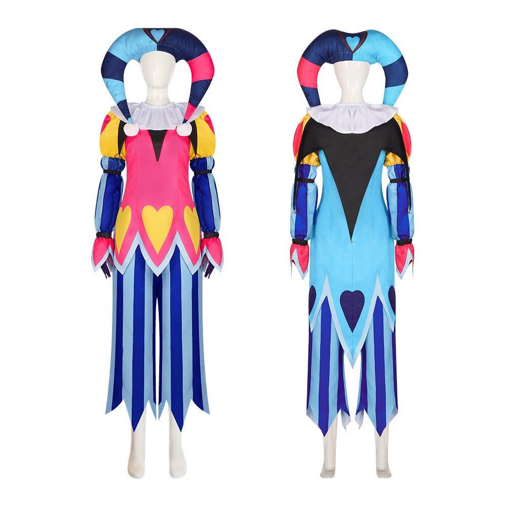 Hazbin Hotel Helluva Boss Fizzarolli clown stage costume cosplay - Pajamasbuy