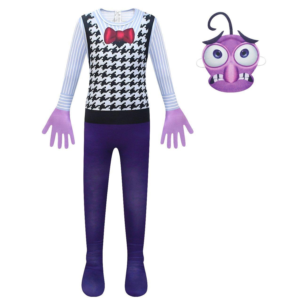 Inside Out Fear Cosplay Jumpsuit for Boys Kids' Zentai Costume - Pajamasbuy