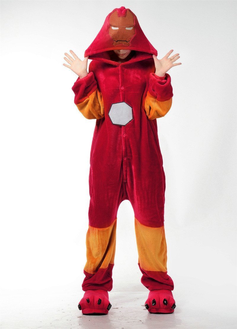 BuyIron Man Costumes Kigurumi Onesies Pajamas Adult Now Cheaper With 3 - 5 Days Ship - PajamasBuy